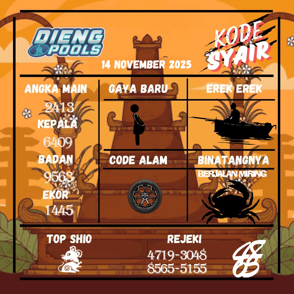 Kode Syair Dieng Pools - November Pools